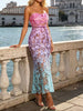 Floral Embroidered Tube Maxi Dress test
