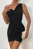 Perfee Asymmetrical Neck Sleeveless Tulip Hem Dress test