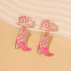 Cowgirl Boot and Hat Dangle Earrings test