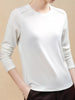 Plus Size Solid Long-Sleeve Crew Neck T-Shirt test