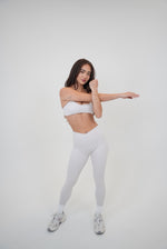 My Time Is Divine Lime White Cross-Back Butter Soft Bra