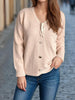 Tied V-Neck Long Sleeve Sweater test