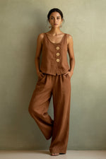 Women's Sleeveless Tank Top & Pants Two-Piece Set