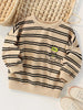 Children's Striped Bear Crew Neck Sweatshirt test