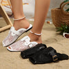 Lace Open Toe Flats Sandals test