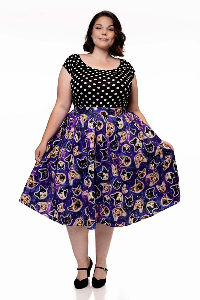 Doris Skirt in Space Cats