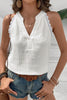 Lace Trim Sleeveless Summer Blouse test