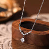 925 Sterling Silver Zircon Pendant Necklace test