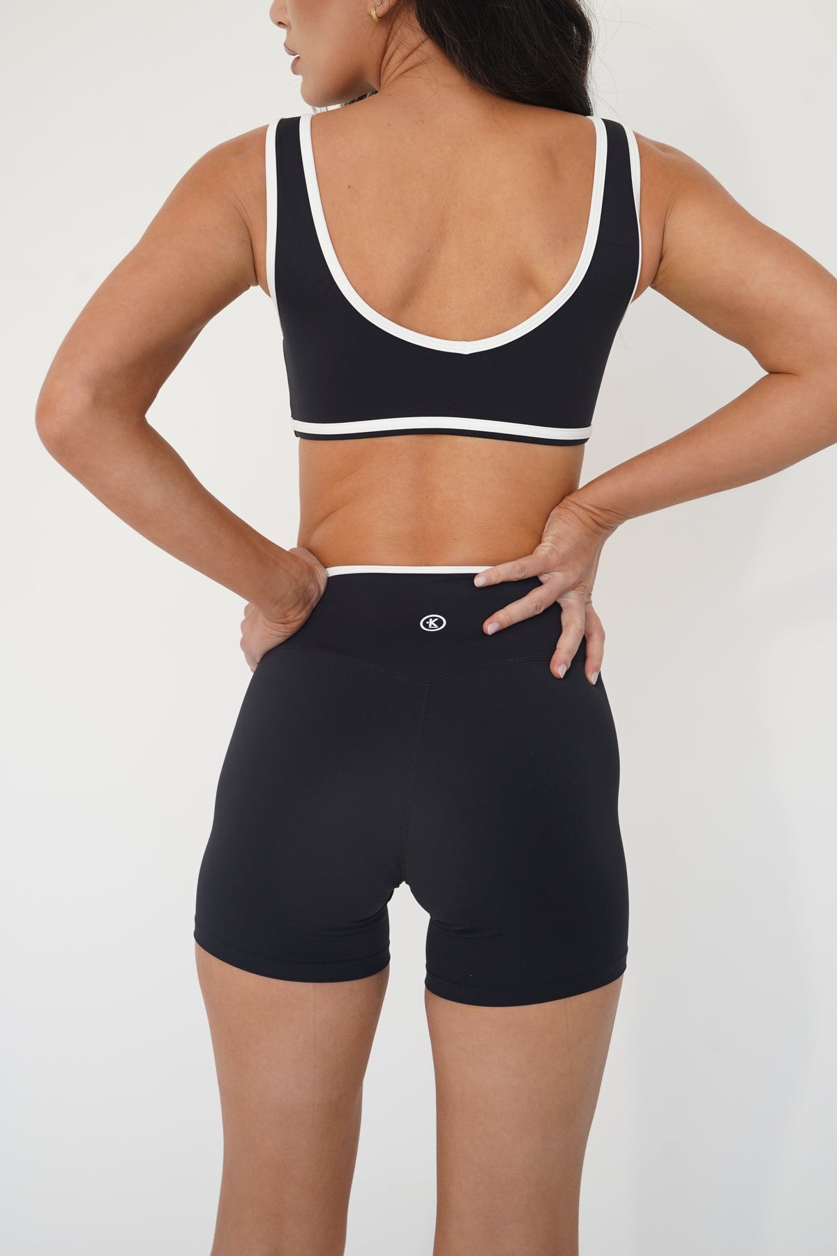 I Am Right Where I Need To Be Black Butter Sports Bra