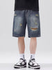 Men's Plus Size Distressed Denim Shorts test