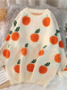 Printed Round Neck Drop Shoulder Sweater test