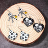 3 Pair Halloween Themed Acrylic Dangle Earrings test