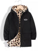 Children's Hooded Leopard Lined Warm Jacket test