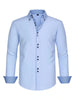 Men's Full Size Button-Down Casual Shirt with Contrast Cuffs Plus Size test