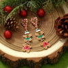 Christmas Gingerbread Man Dangle Earrings test