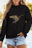 Rhinestone Flying Mallard Mock Neck Tunic Sweatshirt test