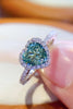 1-Carat Moissanite Heart Ring test