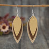 PU Leather Leaf Shape Earrings test