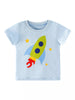 Children's Rocket Graphic Round Neck T-Shirt test