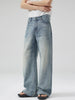 Men's Full Size Washed Wide Leg Jeans Plus Size test