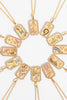 Rhinestone Constellation Pendant Copper Necklace test