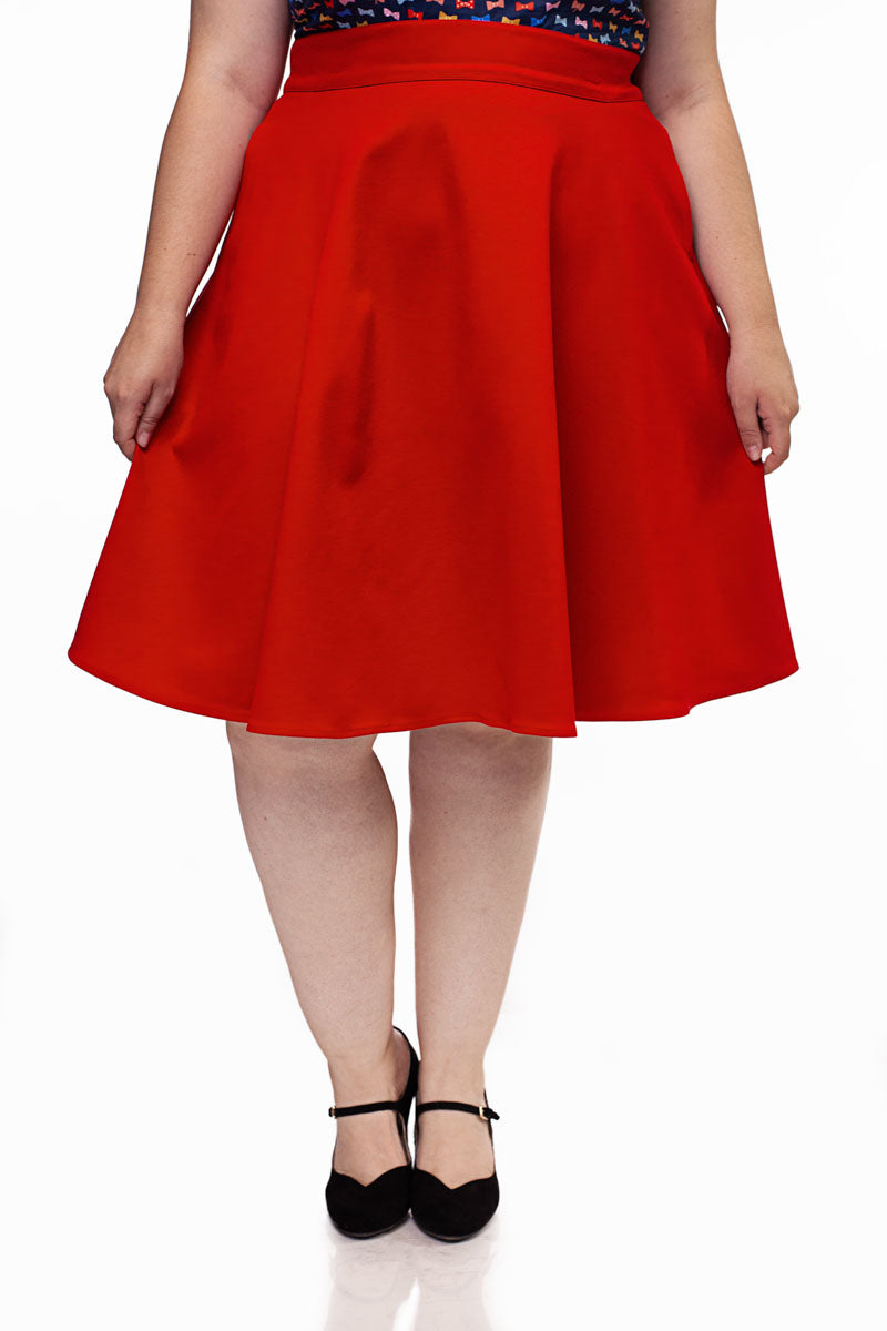 Charlotte Skirt in Red