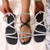 Open Toe Flats Sandals test