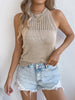 Openwork Sleeveless Knit Tank test