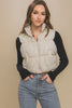 Love Tree Zip Up Turtleneck Cropped Vest Coat test