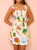 Printed Square Neck Summer Mini Dress test