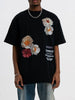 Men's Oversized Floral Print Short Sleeve T-Shirt test