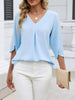 V-Neck 3/4 Sleeve Blouse test