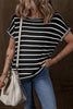 Striped Short Sleeve Knit Top test