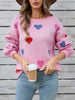 Angel Wings Heart Round Neck Long Sleeve Sweater test