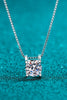 1 Carat Moissanite 925 Sterling Silver Chain Necklace test