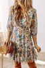 Printed V-Neck Half Sleeve Dress test