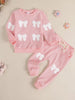 Children's Bow Striped Top and Pants Set test