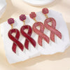 Rhinestone Ribbon Drop Earrings test