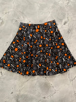 Glow in the Dark Dancing Bones Skater Skirt