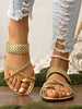 Crisscross Strap Flat Sandals test