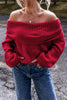 Off-Shoulder Long Sleeve Sweater test