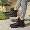 Lace-Up Platform Ankle Boots test
