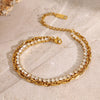 18K Gold-Plated Rhinestone Double Layered Bracelet test