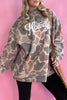 Plus Size Multicolour Camouflage Western Graphic Sweatshirt test