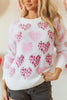 Pearl Detail Heart Round Neck Sweater test