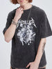 Men's Graphic Round Neck Wash T-Shirt test