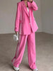 Side Striped Long Sleeve Blazer and Pants Set test