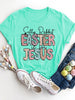 Letter Graphic Round Neck Short Sleeve T-Shirt test
