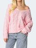 V-Neck Cable Knit Sweater test