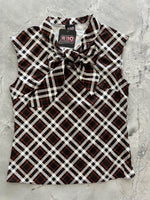 Plaid Bow Top